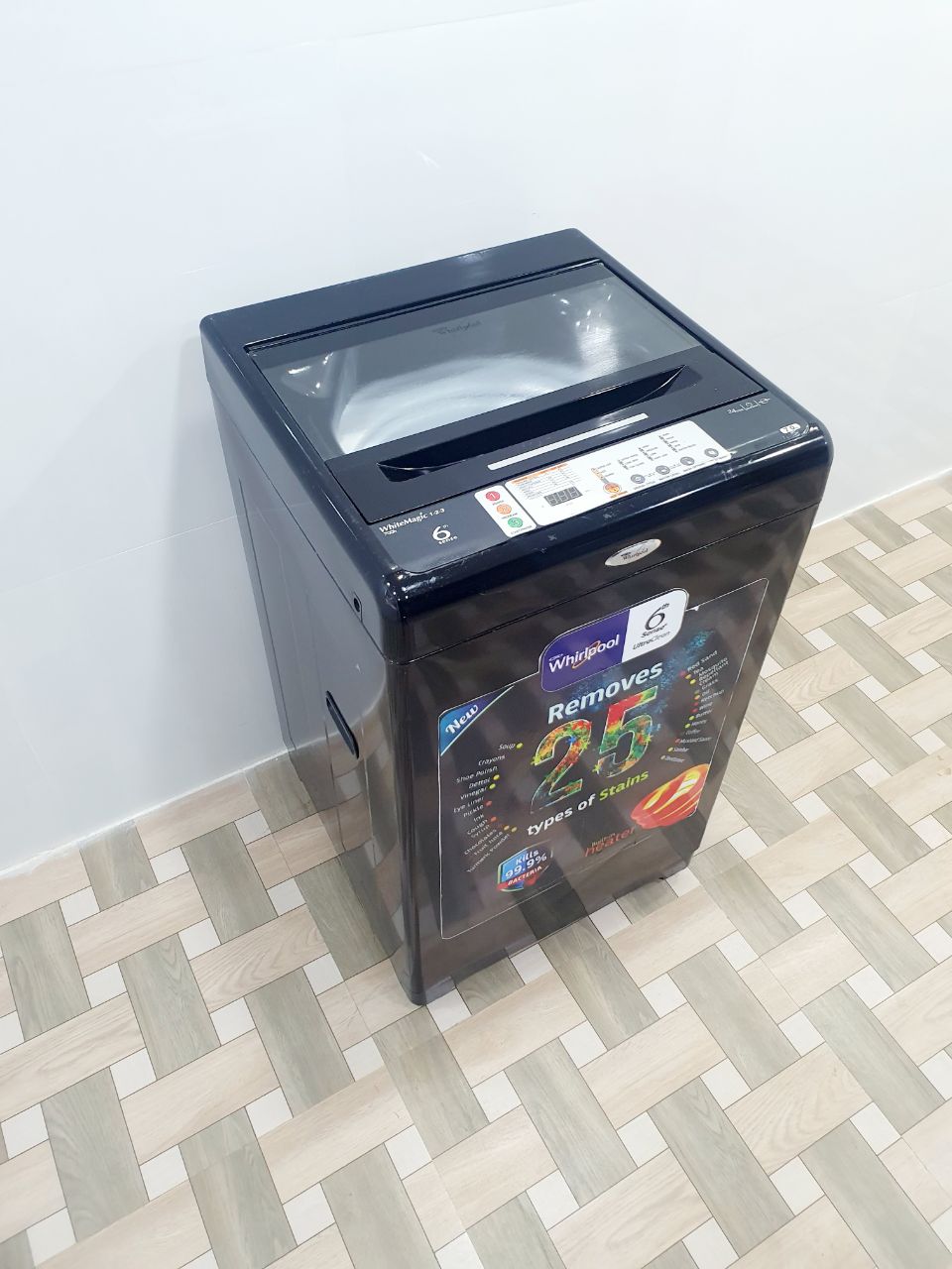 Whirlpool 7 Kg Fully Automatic Top Load Washing Machine – Black (Refurbished)