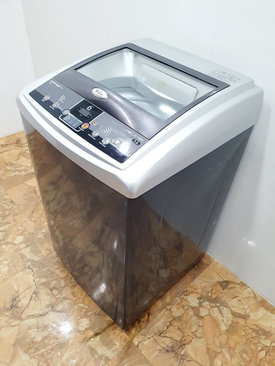 Whirlpool 7.2 Kg WhiteMagic Pro Fully Automatic Top Load Washing Machine – Grey (Refurbished)