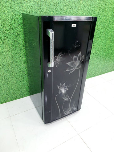 Haier 190L Direct Cool Single Door Refrigerator – Floral Black (Refurbish